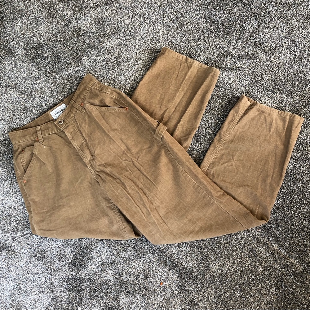 Carpenter style corduroy straight legged pants